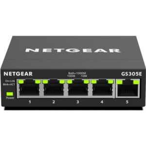 Netgear GS305E-100AUS SOHO 5-port Gigabit Smart Managed Plus Switch