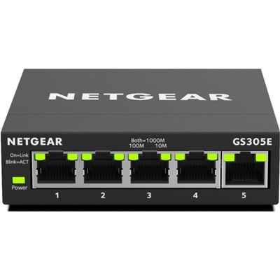 Netgear GS305E-100AUS SOHO 5-port Gigabit Smart Managed Plus Switch 1 Netgear GS305E-100AUS SOHO 5-port Gigabit Smart Managed Plus Switch