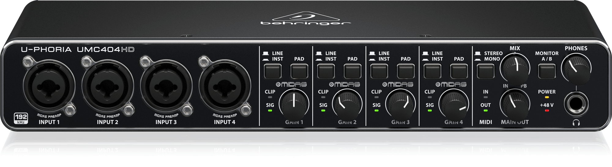 BEHRINGER U-PHORIA UMC404HD 1 BEHRINGER U-PHORIA UMC404HD