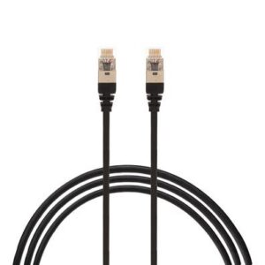 1.5m Cat 6A THIN S/FTP LSZH RJ45-RJ45  Black